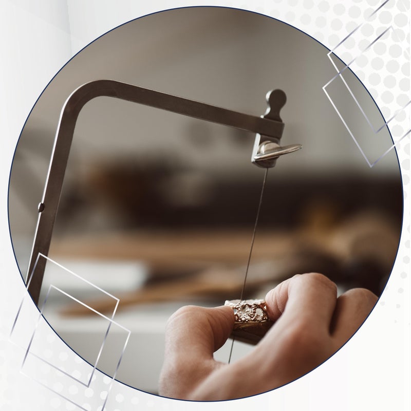 Artistic Wire Jewelers Saw Frame Kit - Jewelers Saw with 36 Blade Assortment (3/0, 2/0, 1/0 Sizes) - Ideal for Jewelers, Silversmiths, Hobbyworkers, DIYers - Image 5